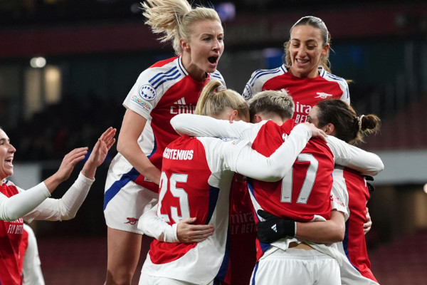 阿森納女足1-0尤文圖斯，驚險晉級歐冠四分之一決賽！